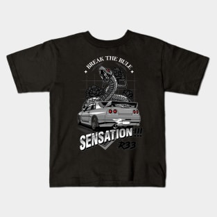 Nissan Skyline R33 Sensation Kids T-Shirt